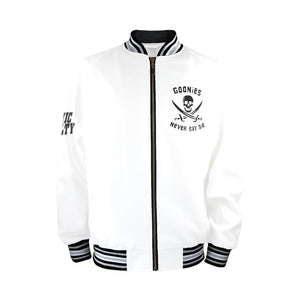 GOONIES Striped Trim Bomber Jacket