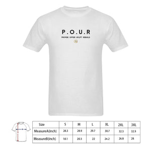 P.O.U.R Provide Offer Uplift Rebuild Royalty Crown I.R. T-shirt 100% Cotton