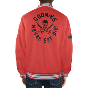 GOONIES Striped Trim Bomber Jacket