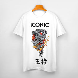 Iconic Royalty Japanese Dragon 100% Cotton T-shirt