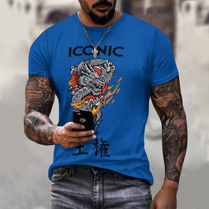 Iconic Royalty Japanese Dragon 100% Cotton T-shirt