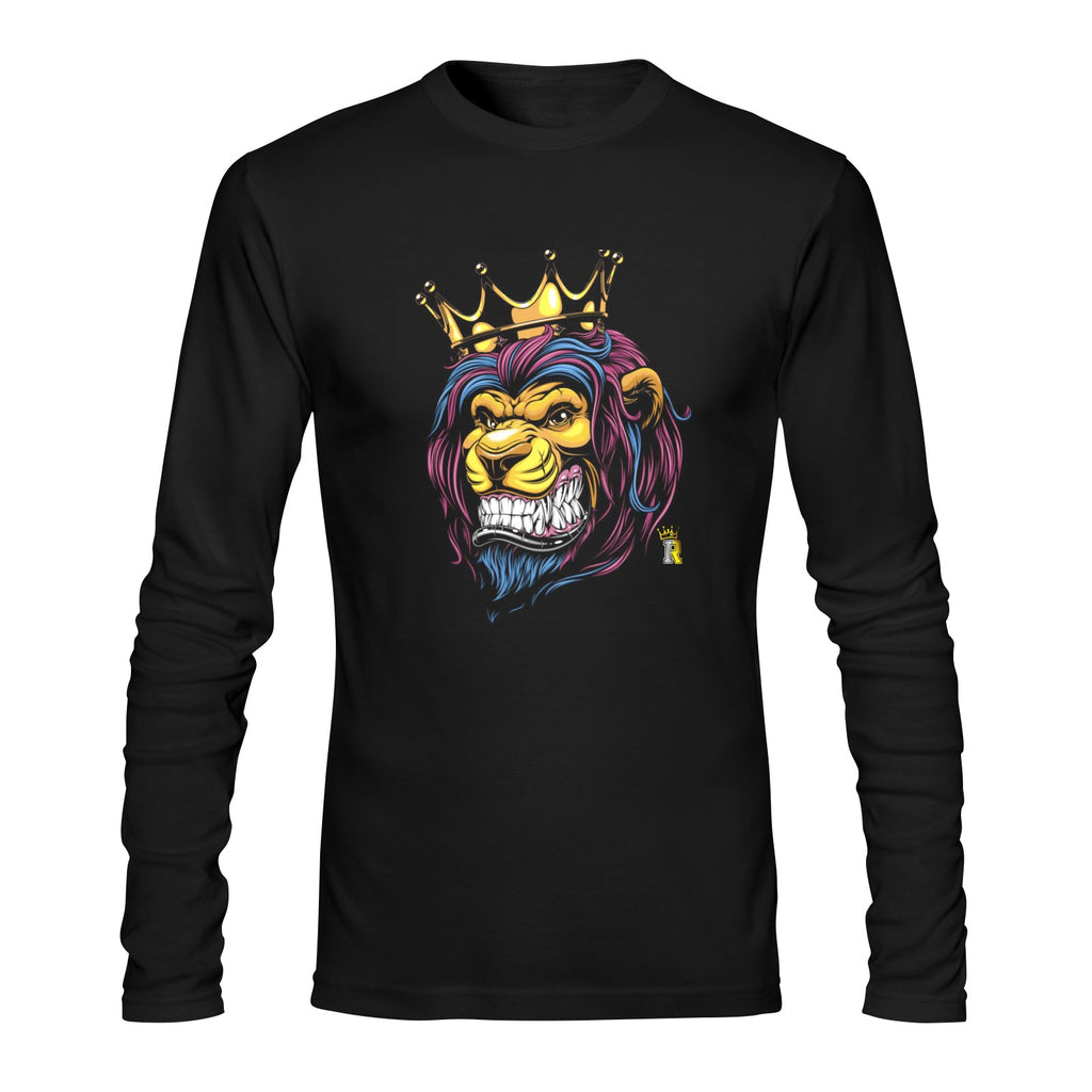 Iconic Royalty Angry Crown Lion Long sleeve T-shirt