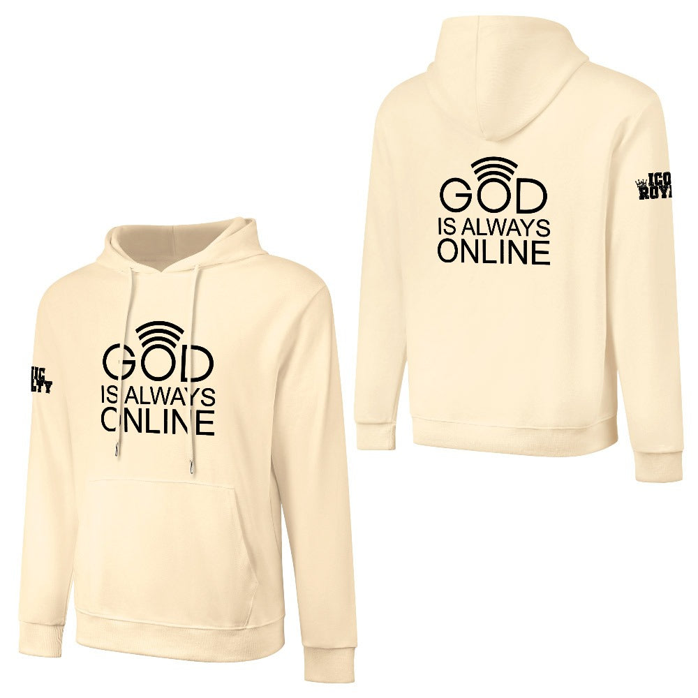 GOD IS ALWAYS ONLINE 100% cotton hoodie