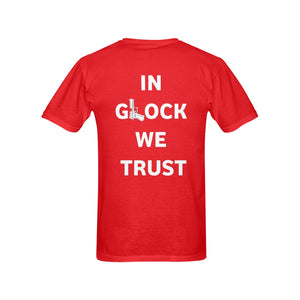 In Glock We Trust Men's T-shirt 100% Cotton