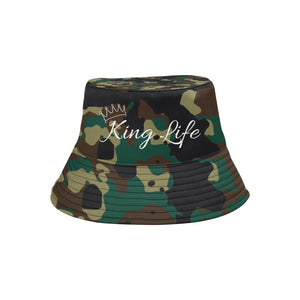 Army Camouflage King Life Men's Bucket Hat