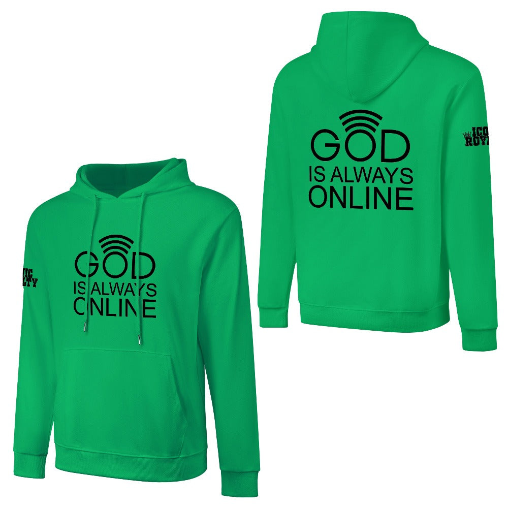 GOD IS ALWAYS ONLINE 100% cotton hoodie