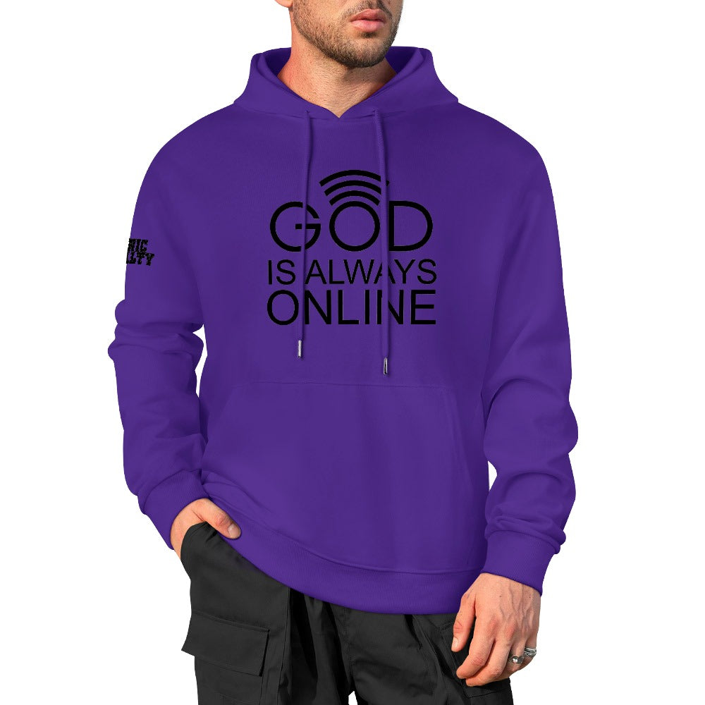 GOD IS ALWAYS ONLINE 100% cotton hoodie