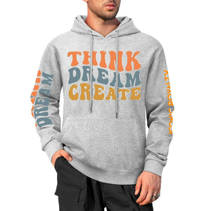 Think Dream Create Iconic Royalty 100% Cotton Hoodie