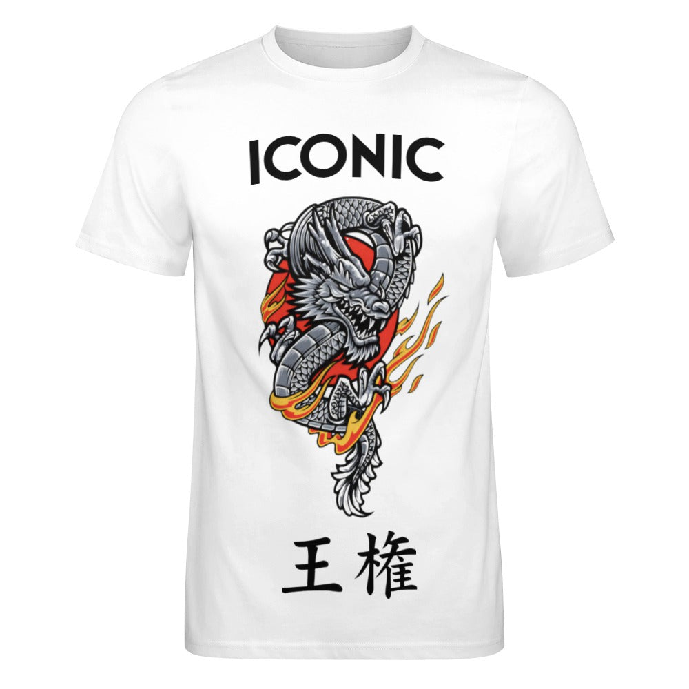 Iconic Royalty Japanese Dragon 100% Cotton T-shirt