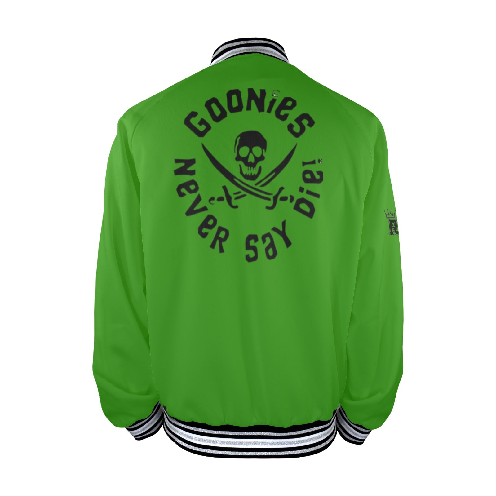 GOONIES Striped Trim Bomber Jacket