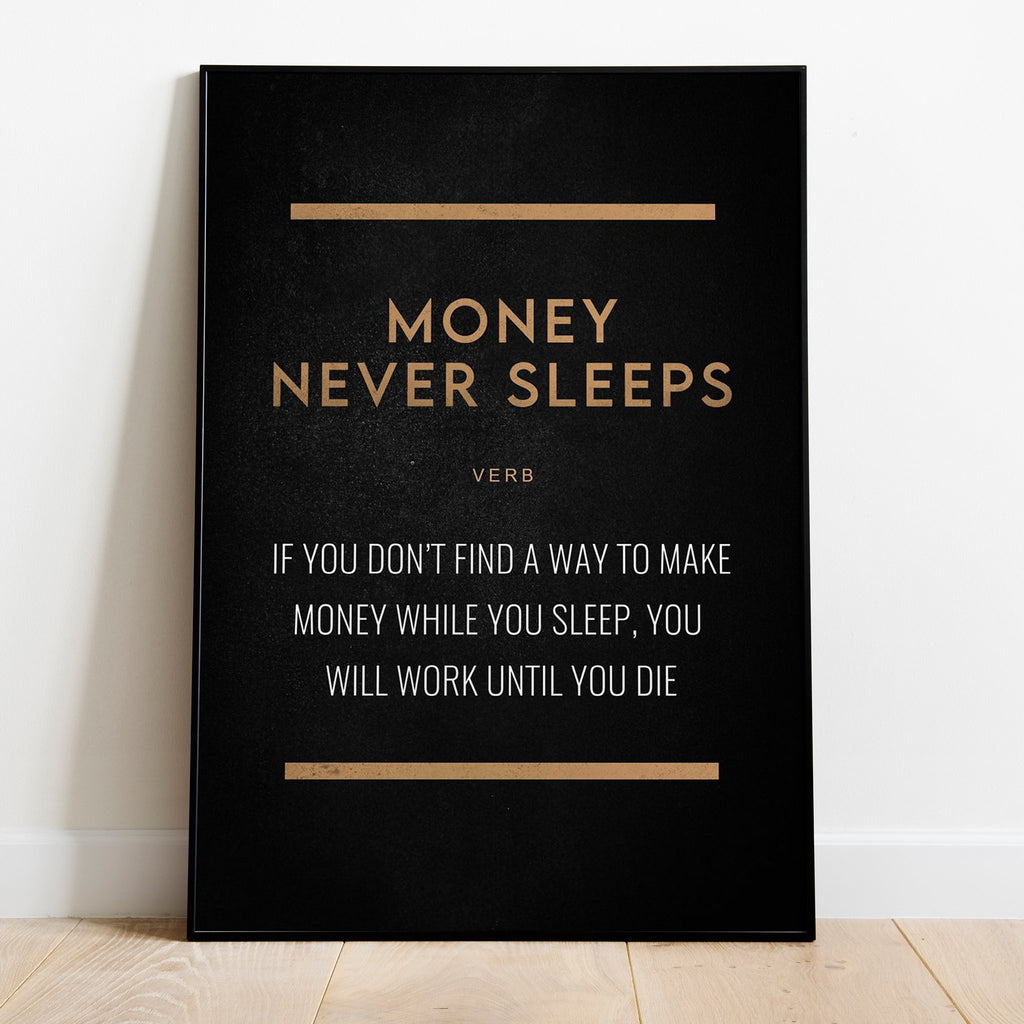 Money Never Sleeps Poster