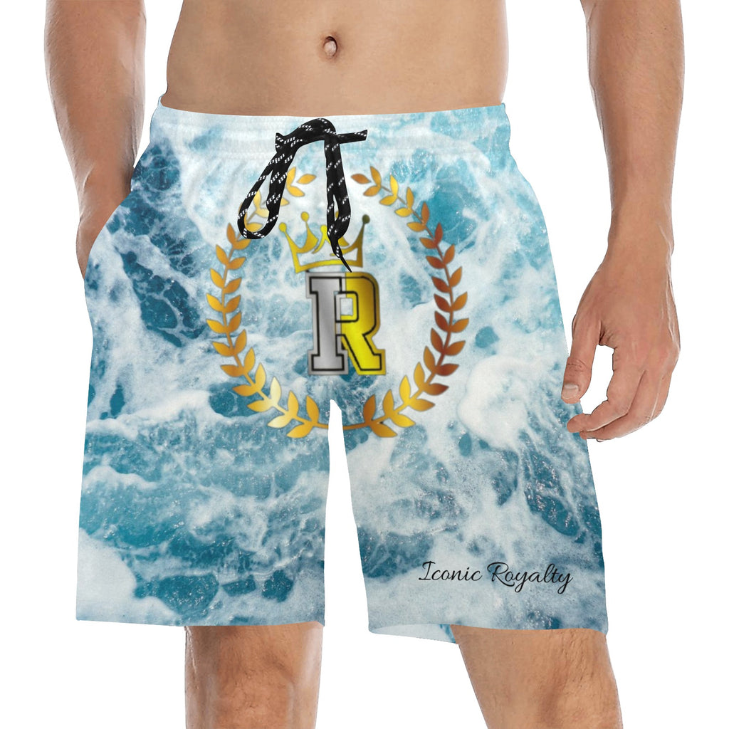 Royalty Crown I.R. Men's Mid-Length Beach Shorts