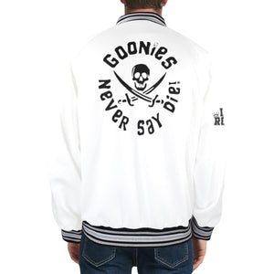 GOONIES Striped Trim Bomber Jacket