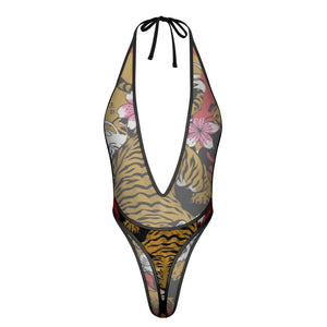 Iconic Royalty Japanese Tiger Women's jumpsuit underwear swimsuit