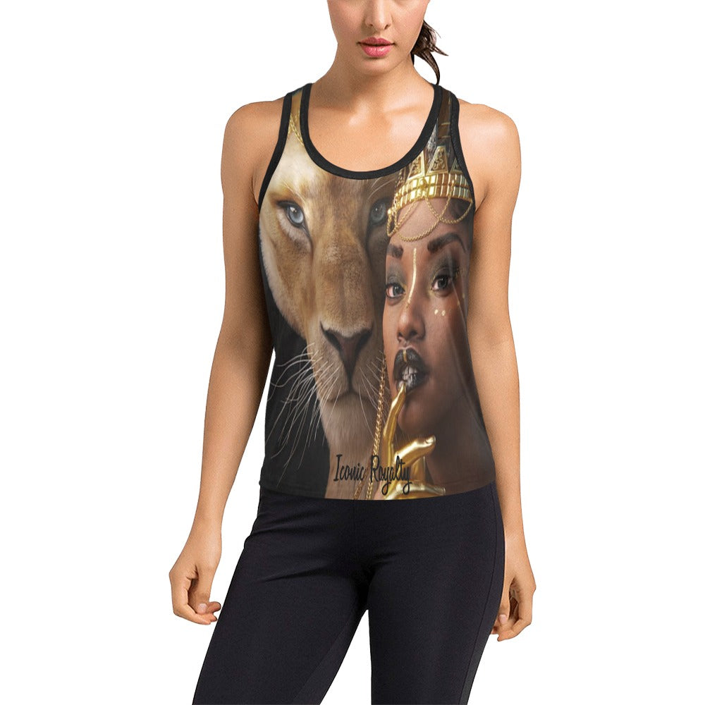 Iconic Royalty Lioness Queen Women's Racerback Tank Top