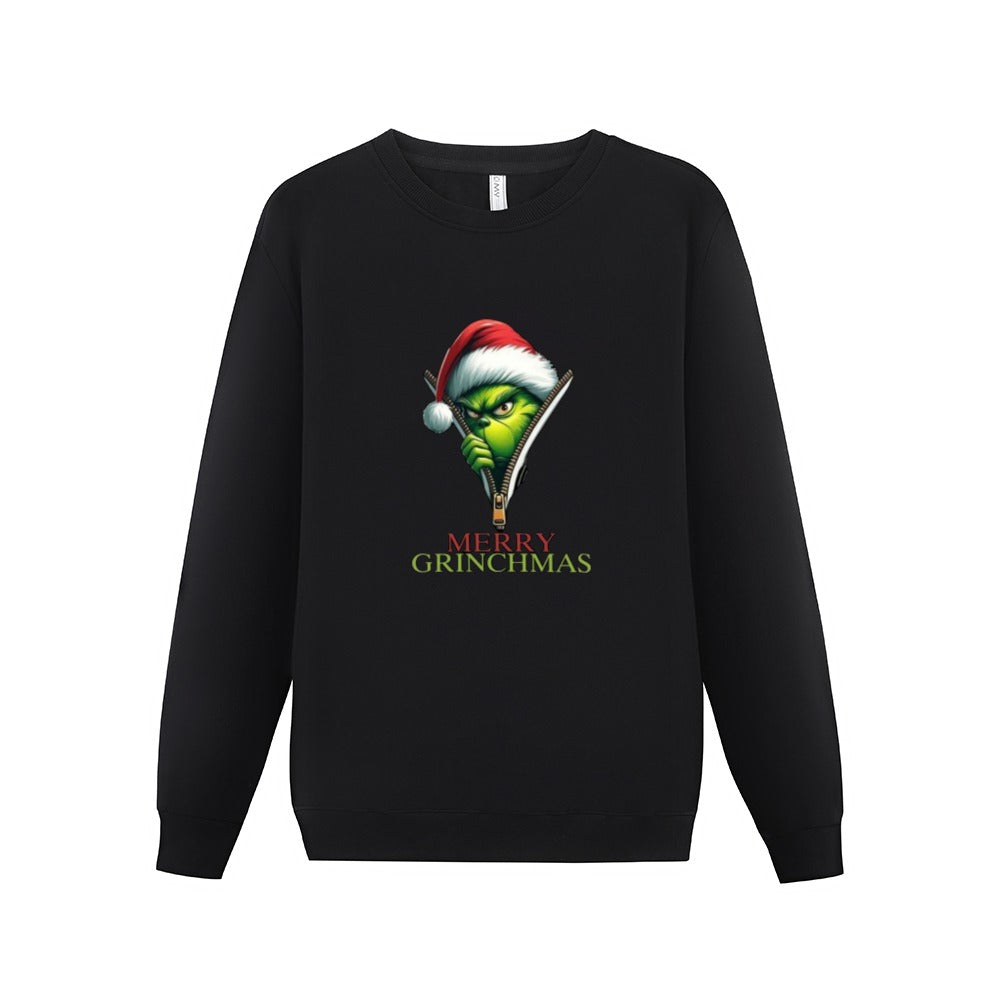 Grinch Merry Grinchmas Women's  Heavy Cotton Long Sleeve Sweatshirt