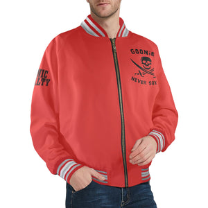 GOONIES Striped Trim Bomber Jacket