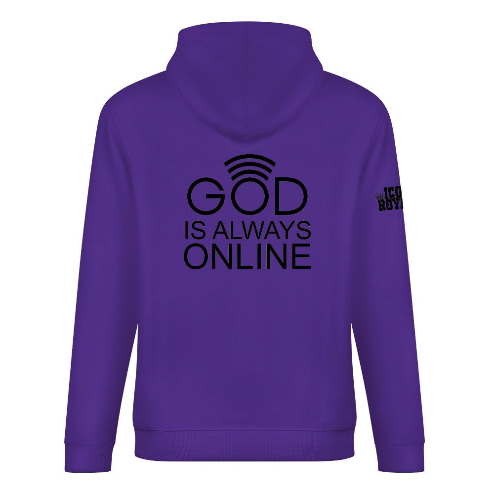 GOD IS ALWAYS ONLINE 100% cotton hoodie