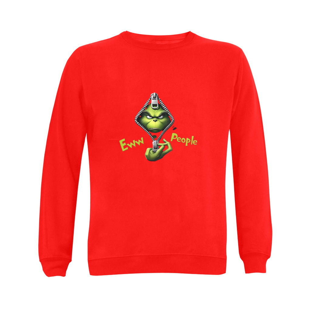 Grinch Eww People Men's Classic Fuzzy Sweatshirt