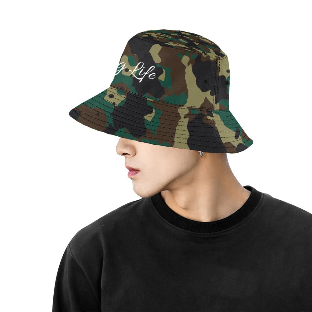 Army Camouflage King Life Men's Bucket Hat