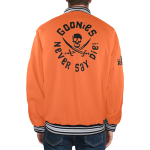 GOONIES Striped Trim Bomber Jacket