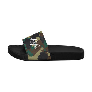 Army Camouflage Queen Life Women's Slide Sandals