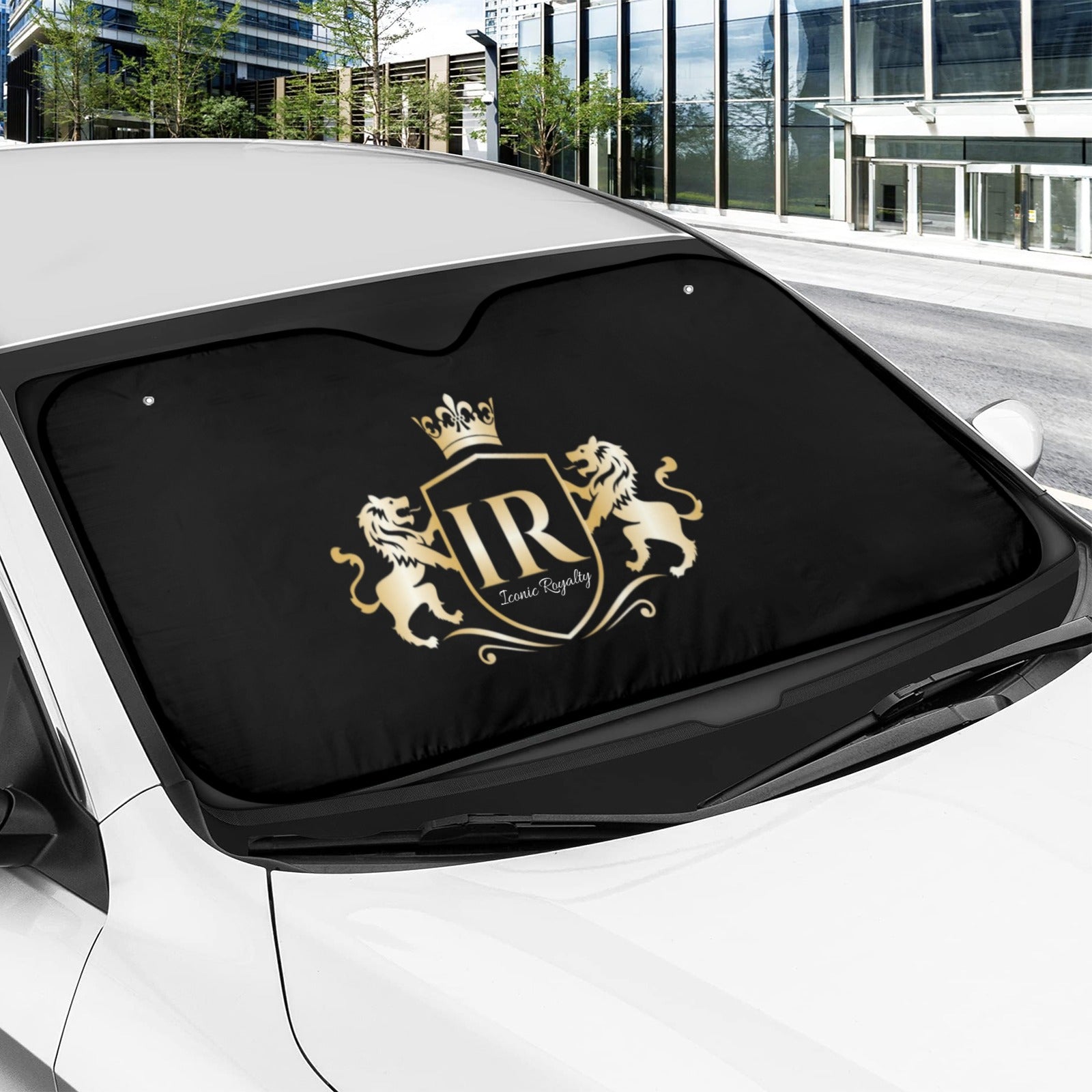 Crown Lion IR Auto Sun Shade 57.6" x 27.6"（145cm x 70cm ）