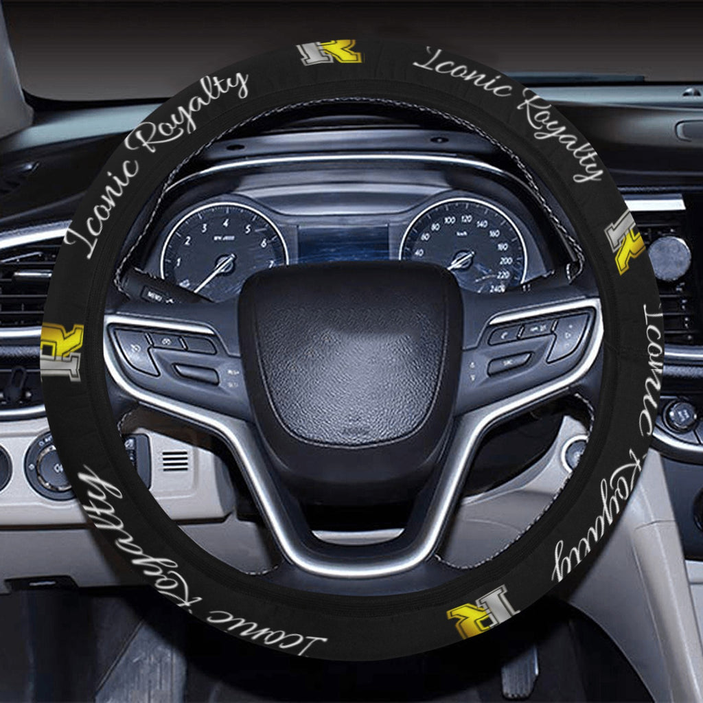 Iconic Royalty Crown I.R Steering Wheel Cover with Elastic Edge