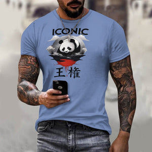 Iconic Royalty Japanese Panda Collection Cotton T-shirt