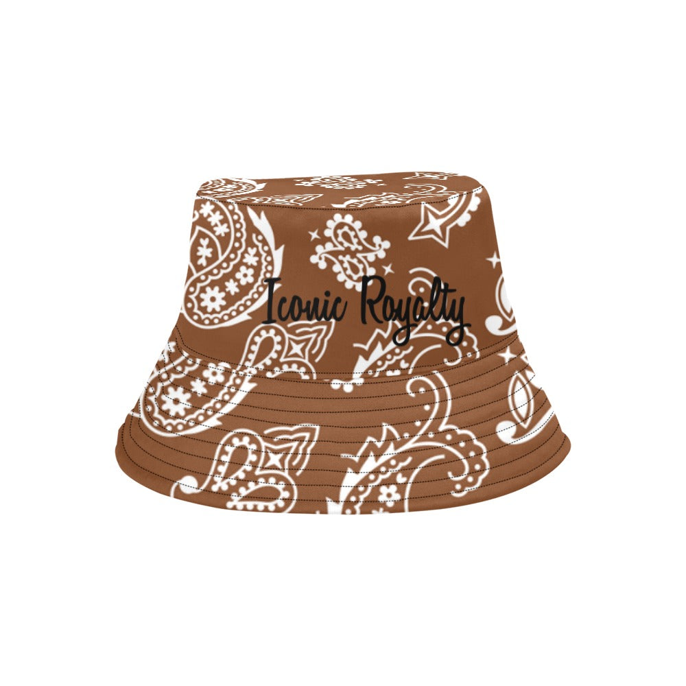 Iconic Royalty Brown Bandana Bucket Hat