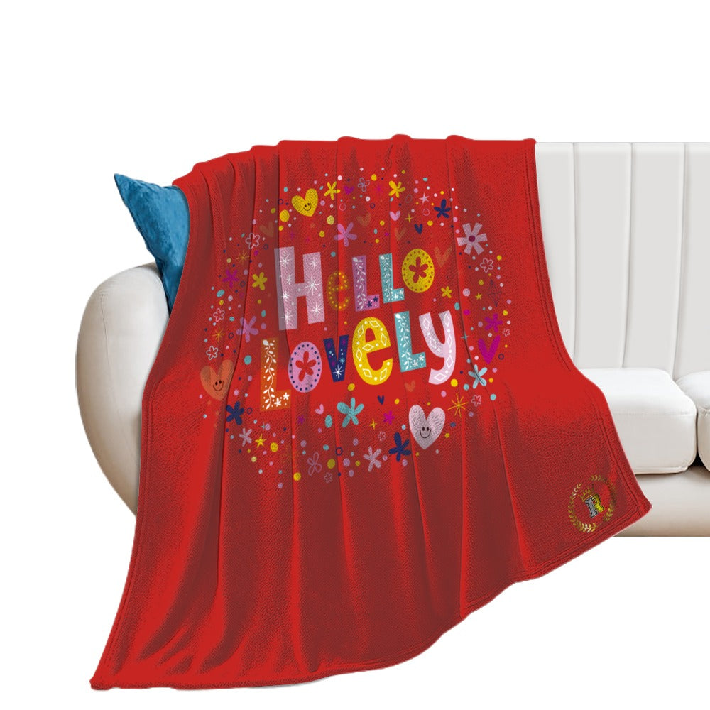 Hello Lovely Crown I.R. Super Soft Flannel Blanket