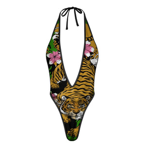 Iconic Royalty Japanese Tiger Women's jumpsuit underwear swimsuit