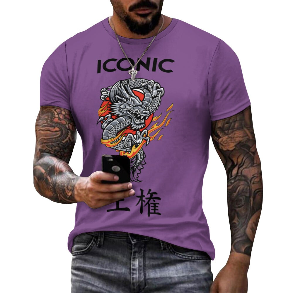 Iconic Royalty Japanese Dragon 100% Cotton T-shirt