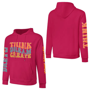 Think Dream Create Iconic Royalty 100% Cotton Hoodie