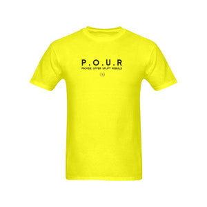 P.O.U.R Provide Offer Uplift Rebuild T-shirt 100% Cotton