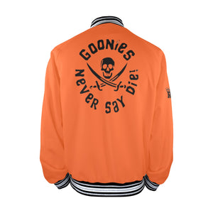 GOONIES Striped Trim Bomber Jacket
