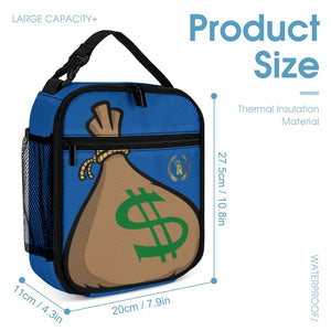 Royalty Crown IR Money Bag Stackin Three piece Backpack, Lunch Bag & Pencil Case set combination