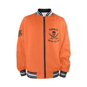 GOONIES Striped Trim Bomber Jacket