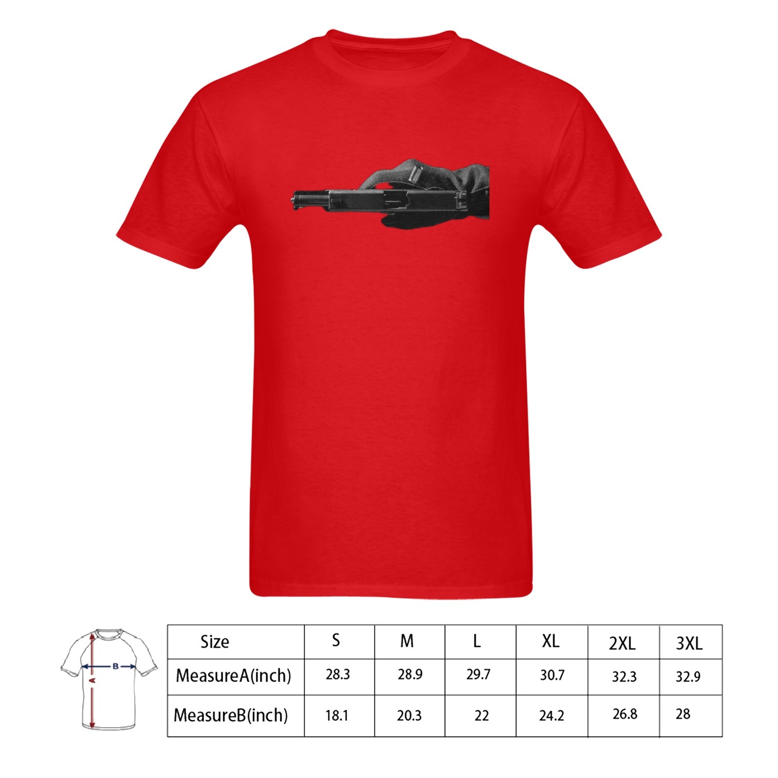 In Glock We Trust Men's T-shirt 100% Cotton