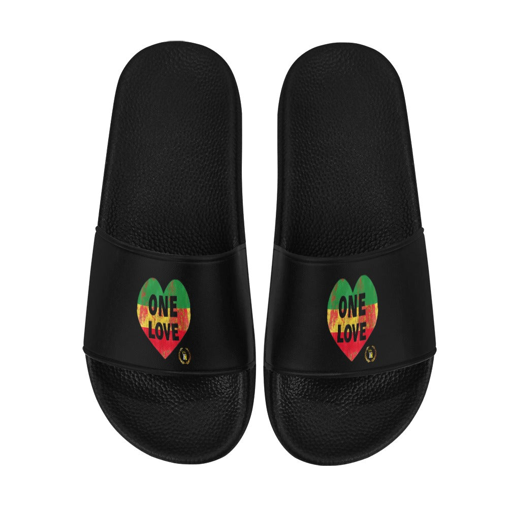 Royalty Crown I.R. Rasta One Love Women's Slide Sandals