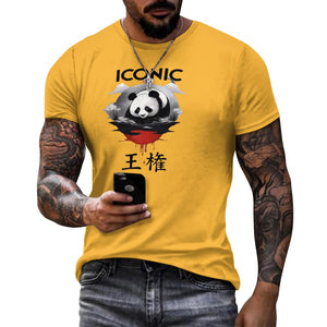 Iconic Royalty Japanese Panda Collection Cotton T-shirt