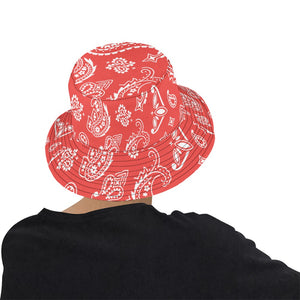 Iconic Royalty Red Bandana Bucket Hat