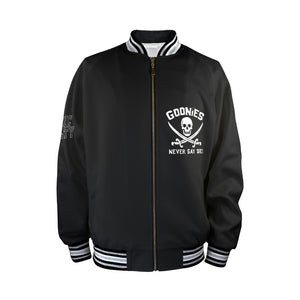 GOONIES Striped Trim Bomber Jacket