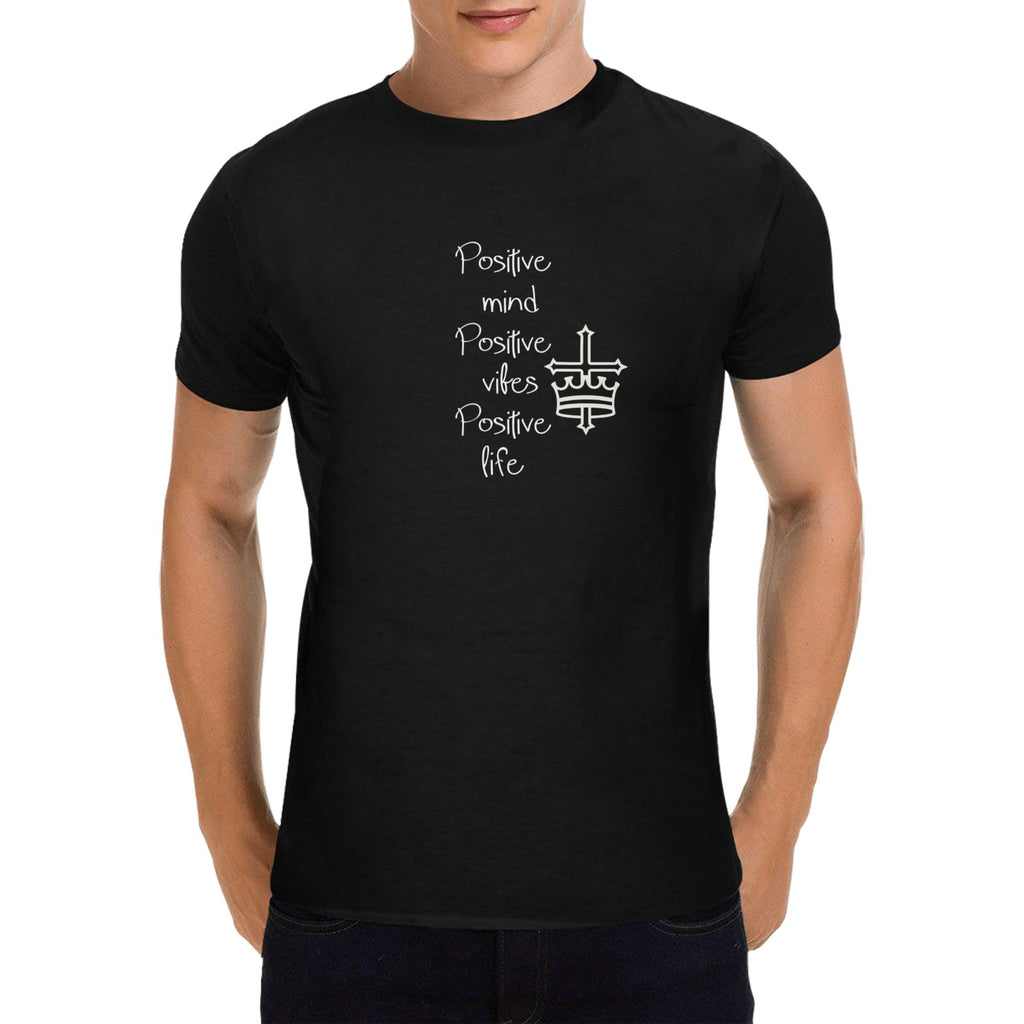 Positive mind Positive vibes Positive life T-shirt 100% Cotton