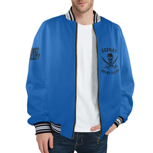 GOONIES Striped Trim Bomber Jacket