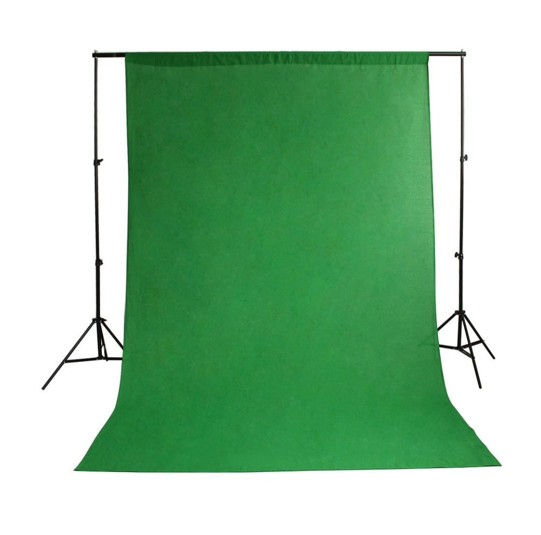 Green Screen Chroma Key with Black & White Backdrop Stand Kit Background Set