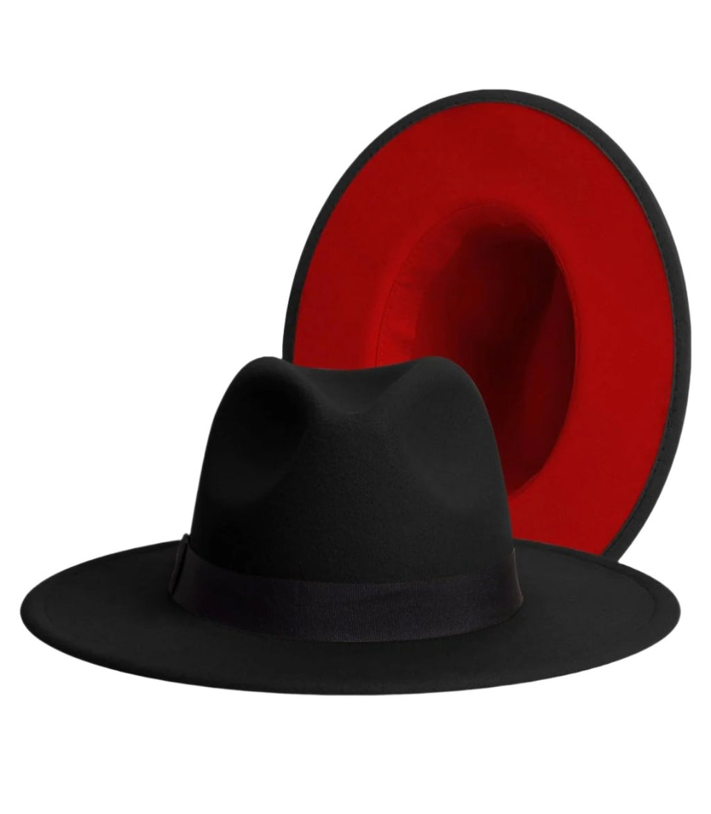 Wide Brim Fedora Hat for Men & Women