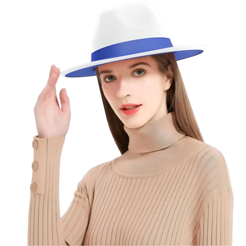 Wide Brim Fedora Hat for Men & Women