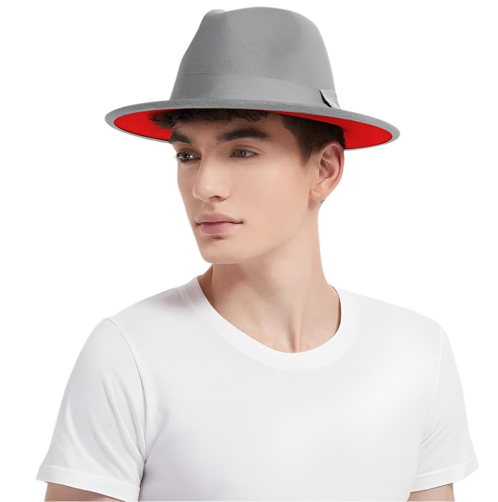 Wide Brim Fedora Hat for Men & Women