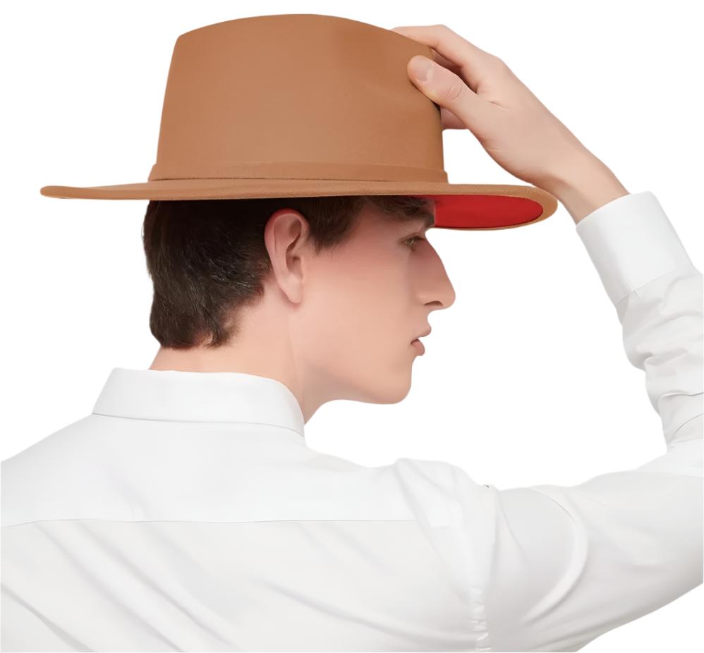 Wide Brim Fedora Hat for Men & Women